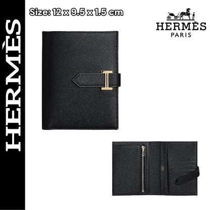 【エルメス】入手困難☆短い折りたたみ財布 希少な入荷☆黒