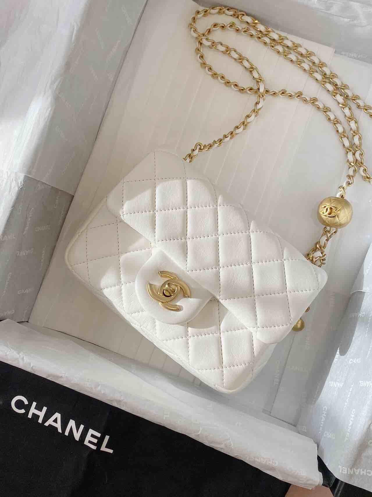 【シャネル】新作♪大人気の斜め掛け♡Flap Bag Gold Ball-選べる4色