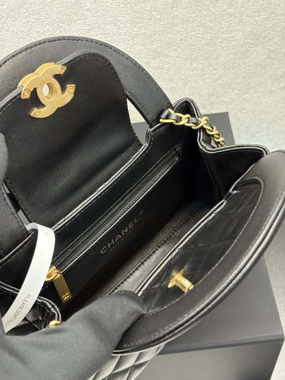 【シャネル】2wayで楽しめる♪チェーン付きミニバッグ  ケリー