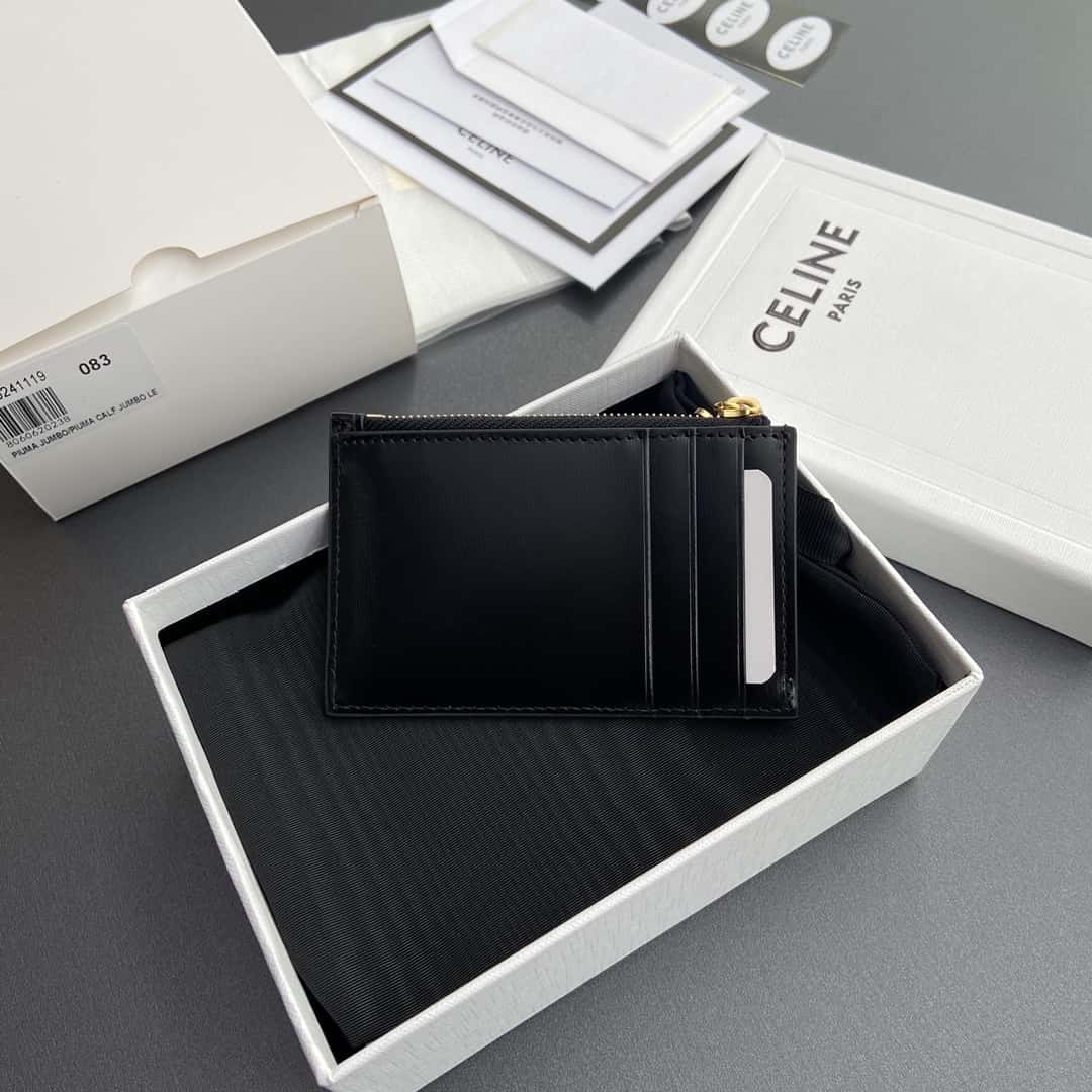 【セリーヌ】2色ギフトにも*送料込☆ ジップ付きカードホルダー トリオンフ チャーム