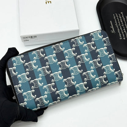 【セリーヌ】新作★ラージ ジップウォレット / グレインドカーフスキン3色