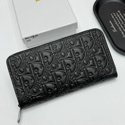 【ディオール】新作★ロゴの長財布☆ロングジップウォレット2色