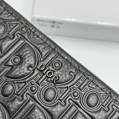 【ディオール】新作★ロゴの長財布☆ロングジップウォレット2色