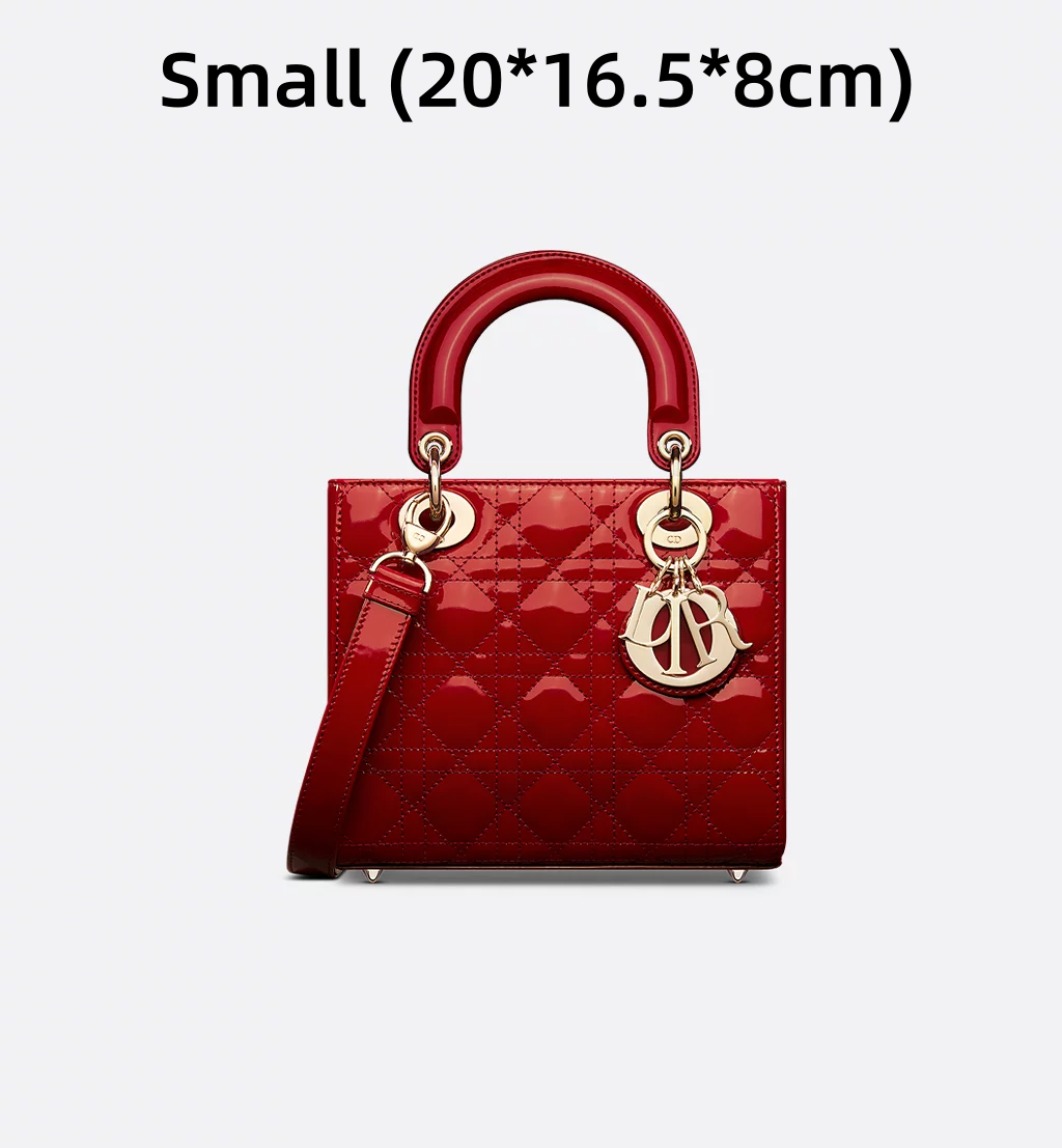 【ディオール】新作カラー★ パテントカーフスキン スモールバッグ-全4色
