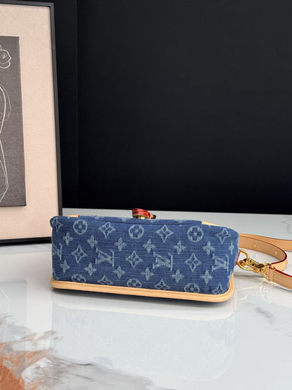 【ルイヴィトン】大人気♪ ディアヌ 肩がけ ショルダーバッグ デニム