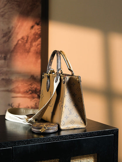 【ルイヴィトン】★大人気★男女共に人気OnTheGo PM 両面異色｜入手困難M46373