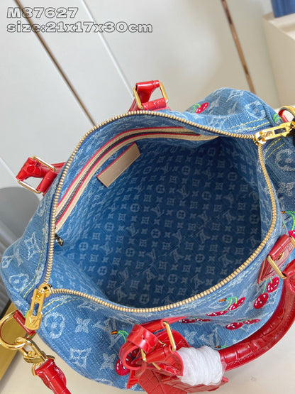 【ルイヴィトン】《村上隆》 モノグラム・チェリー スピーディ 30