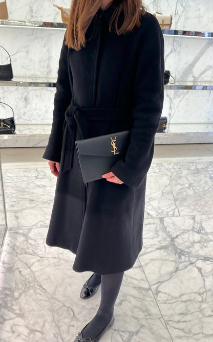 【サンローラン】贅沢な装いに  Uptown レザー クラッチBag 早い者勝ち